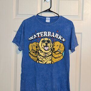 Waterparks Waterbarks Blue Tee Size Medium
